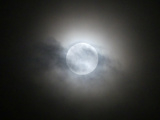 Moon through April Clouds