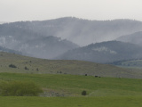 Cloudy Hills beyond Green Pastures