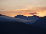 Strip of Cloud at Sunset