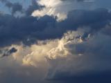 Distant Storm at Sunset