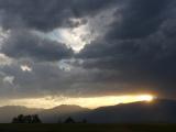 Sunset through a Gap in the Clouds