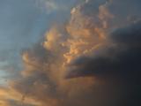 Sunset Illumination on Tall Clouds