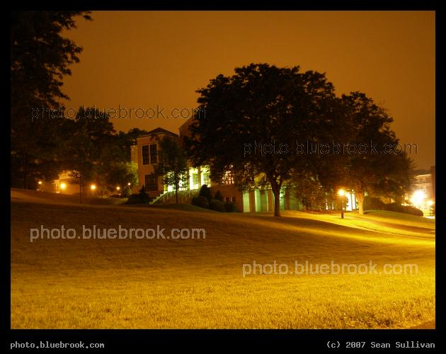 Frisbee Field at Night - A good field for playing frisbee at Amherst College, Amherst MA