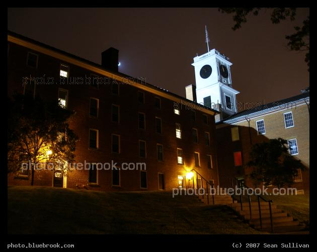 South Hall - Night view of Amherst College