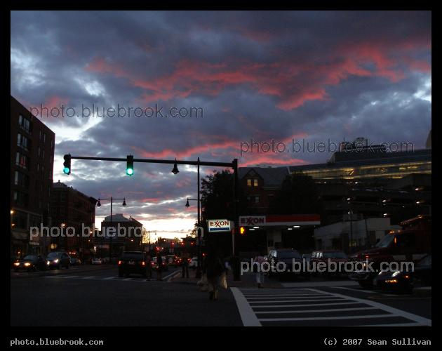West End Sunset - Twilight clouds over Cambridge Street, Boston MA