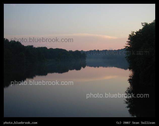 Quiet Twilight - Evening twilight on a river near Princeton, NJ