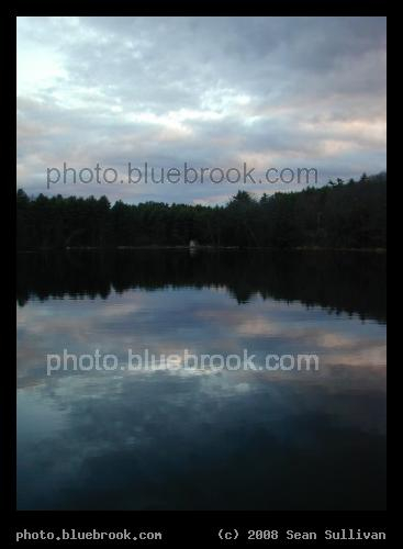 New Hampshire Lake - View across a lake, Amherst NH