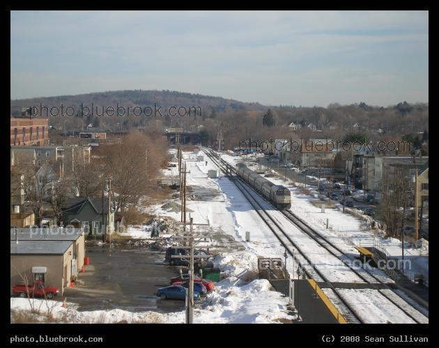 New England Cityscape - The Amtrak 'Downeaster' passing through Lawrence MA