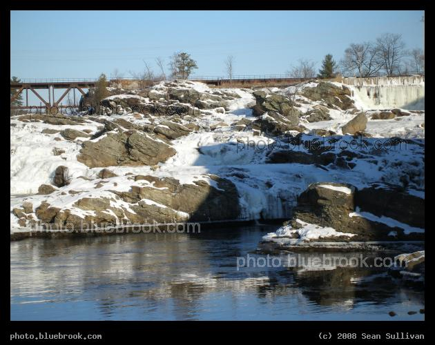 Rocks at Great Falls - On the Androscoggin River, Lewiston ME