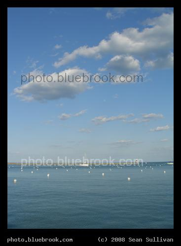 Monroe Harbor - Lake Michigan from Grant Park, downtown Chicago IL