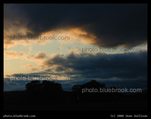 Hadley Sunset - Evening clouds, Hadley MA