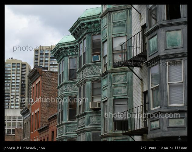 Joy Street - A series of residential buildings on Beacon Hill, Boston MA
