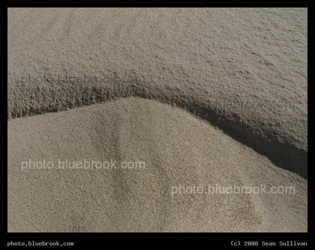 Miniature Cliff - The boundary between two levels of sand, Revere Beach, Revere MA