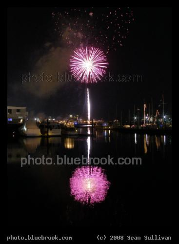 Happy New Year's Eve! - Fireworks over Boston Harbor, from First Night 2008
