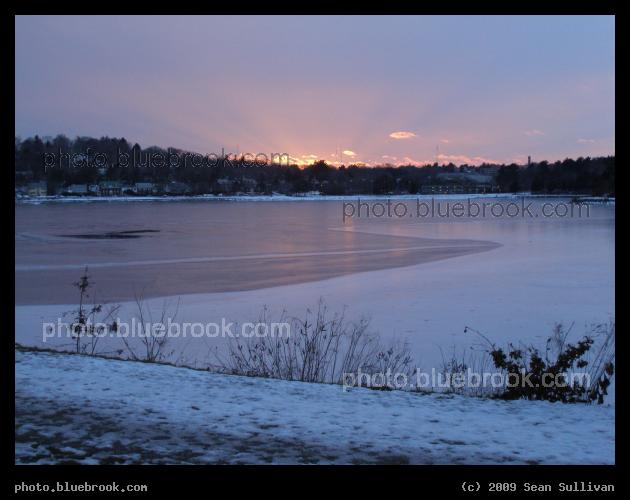 Winter's Blush - Chestnut Hill Reservoir, Boston MA