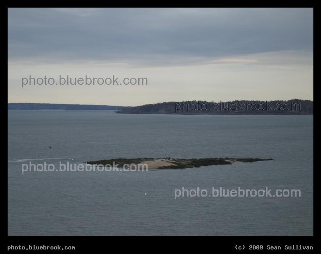 Pomroy Rock - A tidal island offshore the Eastern Promenade, Portland ME