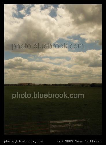 Clouds over Texas Field - From aboard the Amtrak 'Texas Eagle' train near Terrell, TX