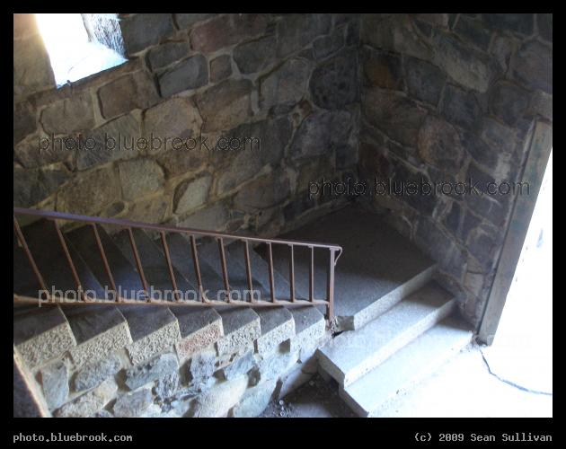 Stone Stairway - Great Blue Hill observation tower, Blue Hills Reservation, Milton MA