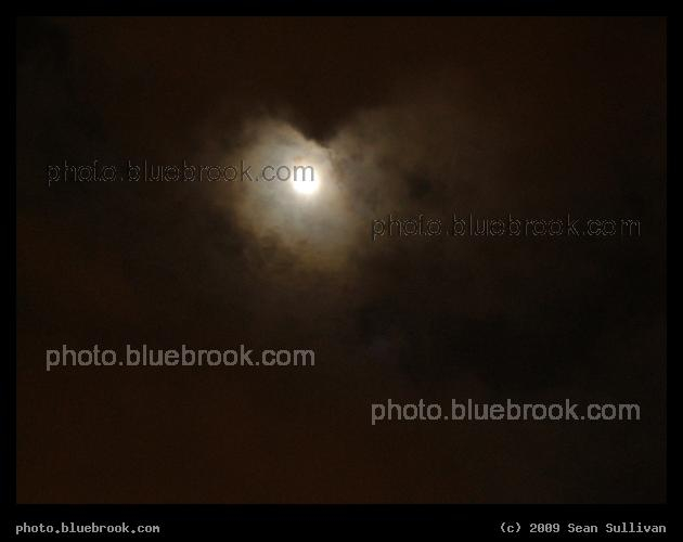 Eye of the Moon - Through clouds, Somerville MA