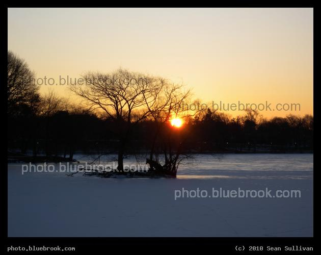 Winter Sunrise at Jamaica Pond - Jamaica Plain, MA