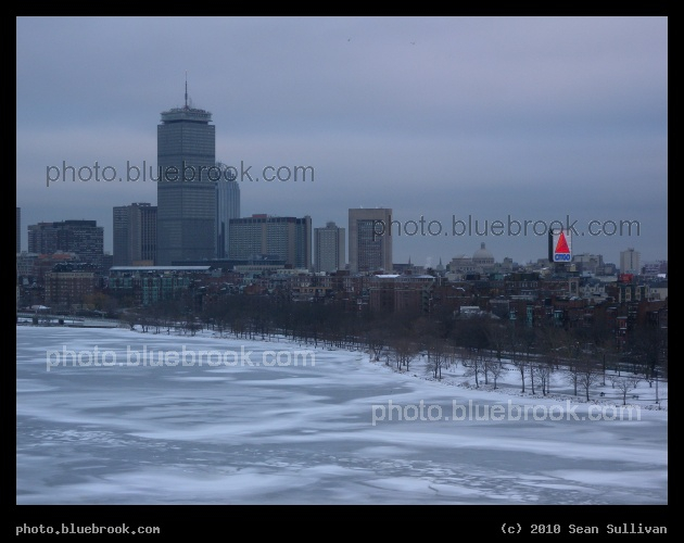 Prudential to Kenmore - A portion of the Boston skyline, seen from above the Charles River