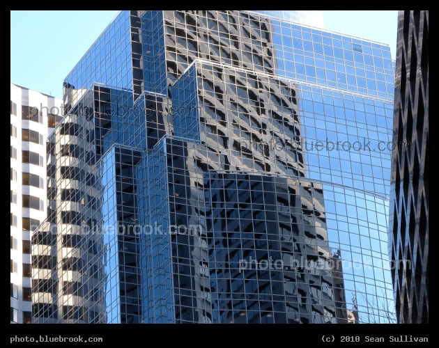 Architectural Reflections - View from Post Office Square, Boston MA