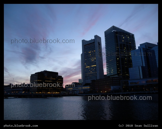 Dusk on the Fort Point Channel - Boston MA