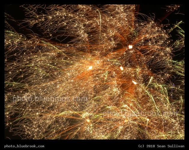 Symphony in Orange - 2010 fireworks in Somerville MA