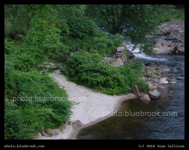 Suncook Shoreline - View of the Suncook River shoreline in the village of Suncook, as seen from Allenstown NH