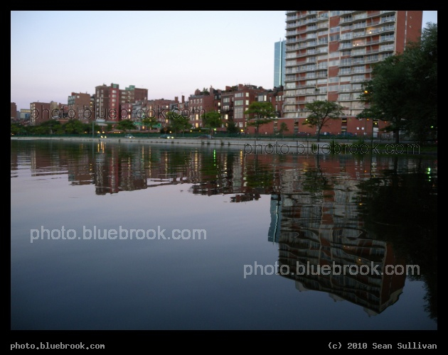 Reflection of Storrow Drive - From the Esplanade, Boston MA