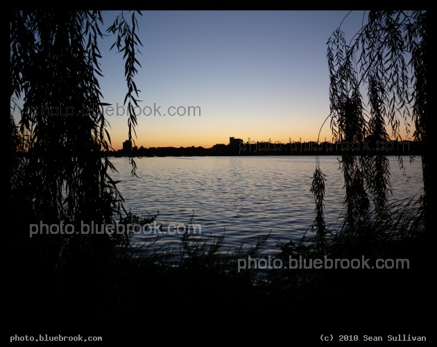 Twilight from the Esplanade - Charles River, Boston MA