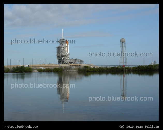 Site Three - Space shuttle Atlantis on launch pad 39-A at the Kennedy Space Center during preparations for flight STS-132, as seen from remote camera site number three