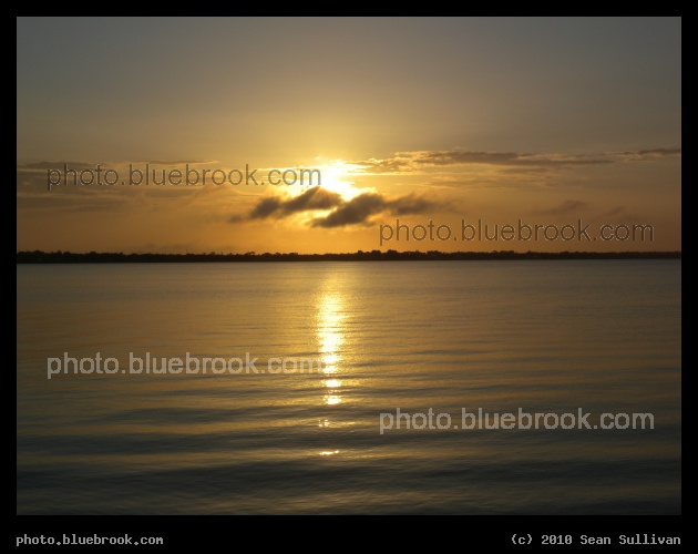Soft Ripples - Sunset over the Indian River from the Eau Gallie Causeway, Melbourne FL