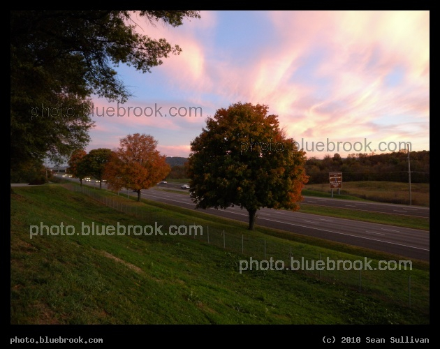 Roanoke Sunset - Sunset over I-581 behind the Valley View Mall, Roanoke VA