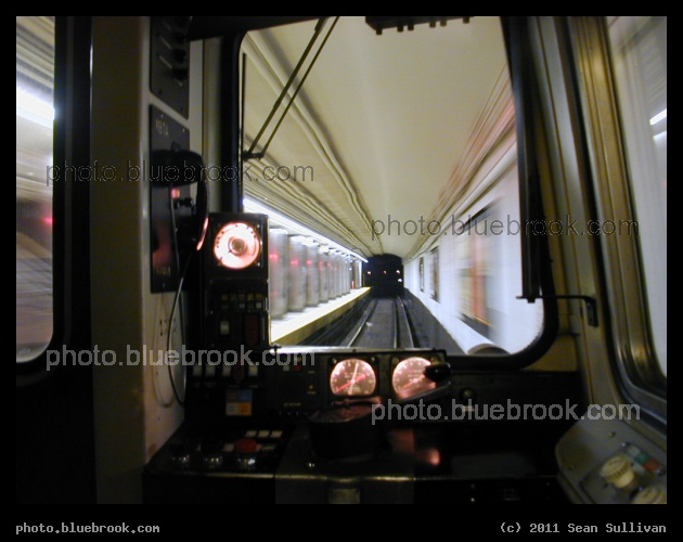Haymarket Journey - Passing through Haymarket Station on the MBTA Orange Line, Boston MA