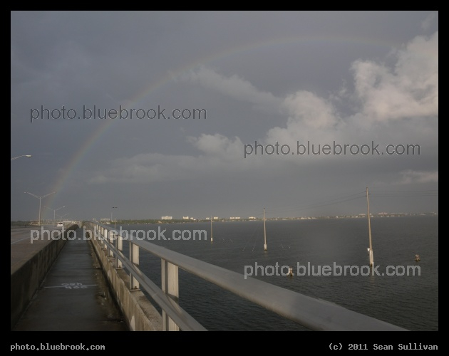 Rainbow over Eau Gallie Causeway - Melbourne FL