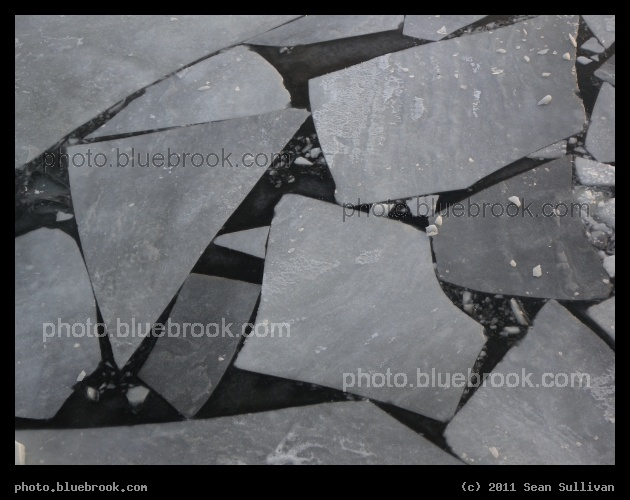 Abstract Ice - Charles River, Boston MA