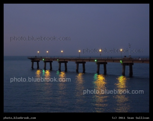 Sea Gull Pier - A pier over the Chesapeake Bay, from an island along the Chesapeake Bay Bridge and Tunnel