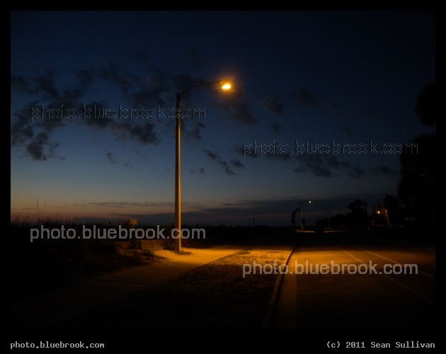 Sarasota Streetlight - A road beside the Gulf of Mexico beaches, Sarasota FL
