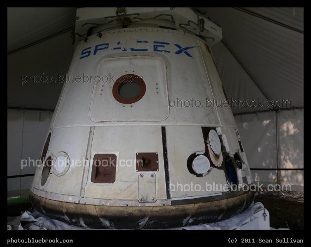 Dragon Capsule - The initial SpaceX Dragon capsule, which made a test flight in orbit during 2010
