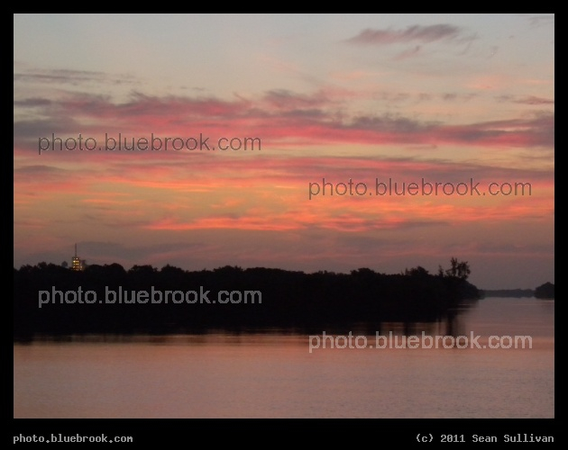Pastel Awakening - Dawn sky from the Kennedy Space Center press site, with launch pad 39-A on the left side of the image, two days before the final space shuttle launch