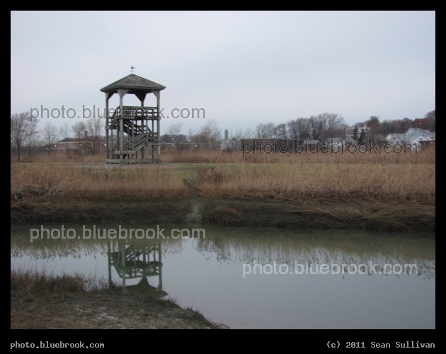 Tower in December - An observation tower at the Belle Isle Reservation, Boston MA