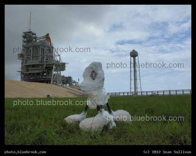 Prepared for Flight - A remote camera at launch pad 39-A, configured for photographing the final space shuttle launch from a distance of 700 feet.  This camera took the 