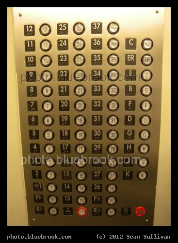 Elevator - Control panel for an elevator in NASA