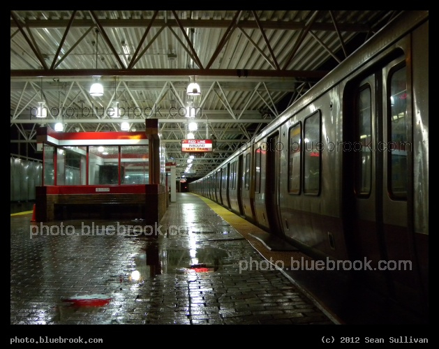 Braintree Station - A Red Line MBTA subway train at Braintree Station, Braintree MA