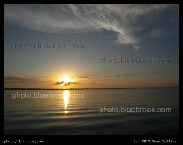 Instant of Tranquility - The Indian River at sunset from the Eau Gallie Causeway, Eau Gallie FL