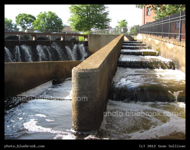 Water Steps - At a dam on the Charles River, Waltham MA