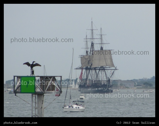 Constitution in the Harbor - The USS Constitution in Boston Harbor, Boston MA
