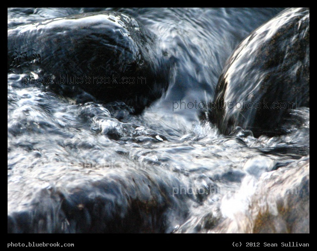 Rushing Water over Stones - Charles River at the Esplanade, Boston MA