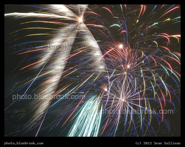 Colorful Bonanza - Boston Common fireworks, First Night 2013